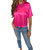 Nights In The City Silky Tee In Pink - Pink