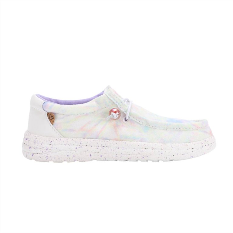 Kid's Paulie Elastic Tie Loafer In Pastel Tie Dye