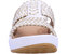 Chorra Sandal In White Lamba/gold