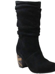 Women'S Pamby Boot - Black Suede - Black Suede