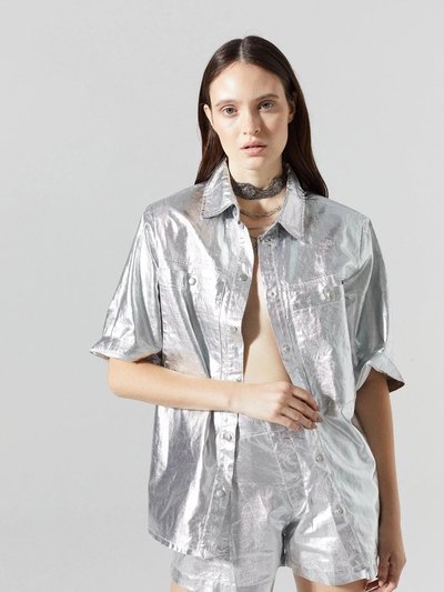 Lanhtropy Soho Linen Shirt - Metallic Silver product