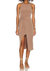 Side Tie Dress In Tan - Tan