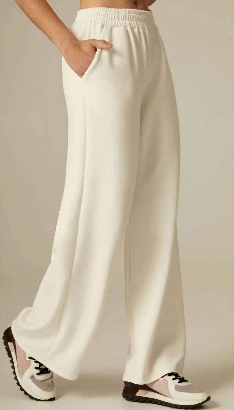 Tessa Wide Leg Pant In Cream