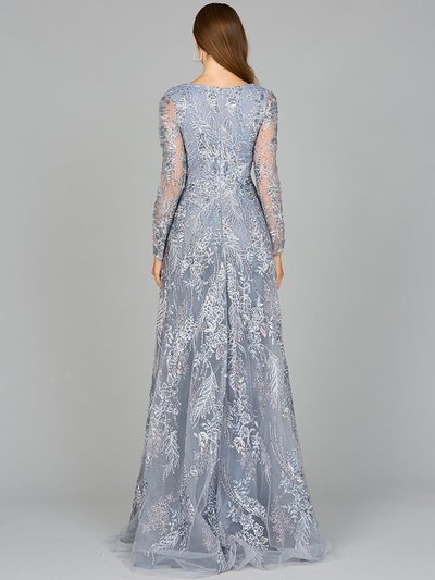 Lara 29046 - Lace Long Sleeve Gown With Overskirt product