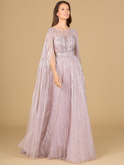 Lara 29150 - A-line Gown With Long Cape Sleeves product