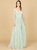 29151 - Long Sleeve Beaded Lace Gown - Dusty Sage