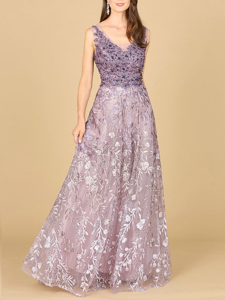 29155 -Ombre Lace Ballgown