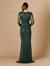 29365 - Long Sleeve Beaded Dress