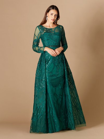 Lara 29633 - Gorgeous Overskirt Dress With Long Sleeves product