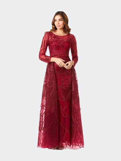 Lara 29633 - Gorgeous Overskirt Dress With Long Sleeves product