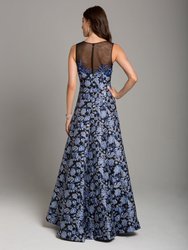 29867 - Floral Brocade Ball Gown
