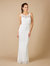 51086- Beaded Bridal Gown With Illusion Neckline - Ivory