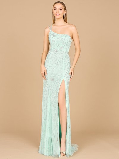 Lara 9938 - One Shoulder Beaded Gown With Slit product