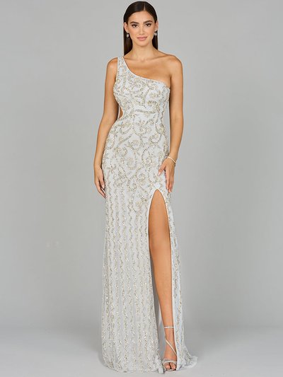Lara 9947 - One-Shoulder Beaded Gown With Slit product