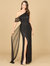Beaded One Shoulder Dress With Train - Black