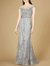 Cap Sleeve, Mermaid Lace Gown with High Neck