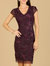 Lara 29179 - Cap Sleeve Embellished Dress