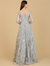 Lara 29192 - Long Sleeve Illusion Neck Gown