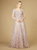 Lara 29212 - Long Sleeve V-Neck Ballgown - Mauve