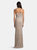 Lara 29904 - Body Con V-neck Beaded Dress