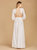 Lara 51119 - Long Sleeve Cut Out Wedding Dress