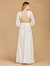 Lara 51119 - Long Sleeve Cut Out Wedding Dress