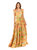 Ruffle Printed Gown With Straps - Yellow Print