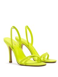 Annie Sandal In Lemon Satin