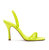 Annie Sandal In Lemon Satin - Lemon