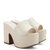 Miso Leather Platfrom Sandal - Ivory