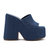 Wanda Platform Mule - Blue Denim