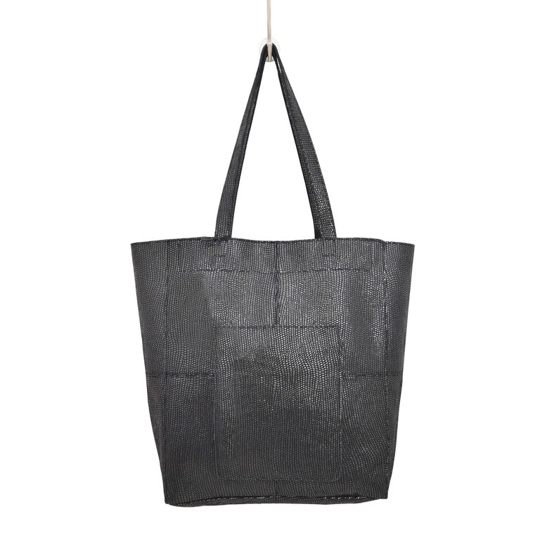 Amelia Tote - Lizard Black