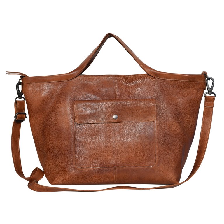 Colin Tote/Crossbody - Cognac