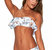 Lynn Flounce Bandeau Swimsuit Bikini Top - Bird Of Paradise White