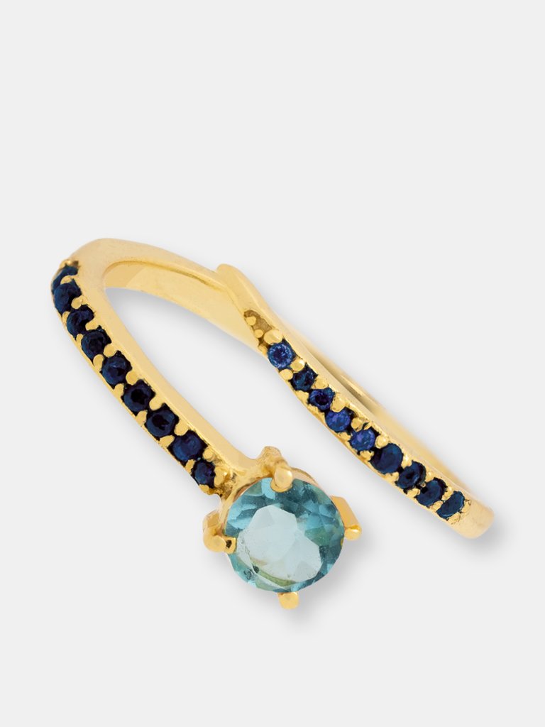 Anillo Alisa Azul - Blue