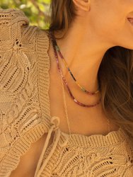 Multicolored Sapphire Olivenza Necklace