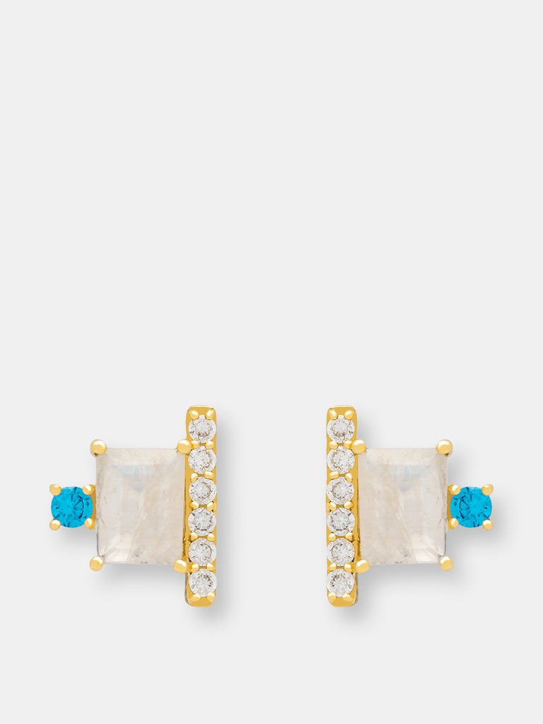 Pendientes Clarité - White/Blue