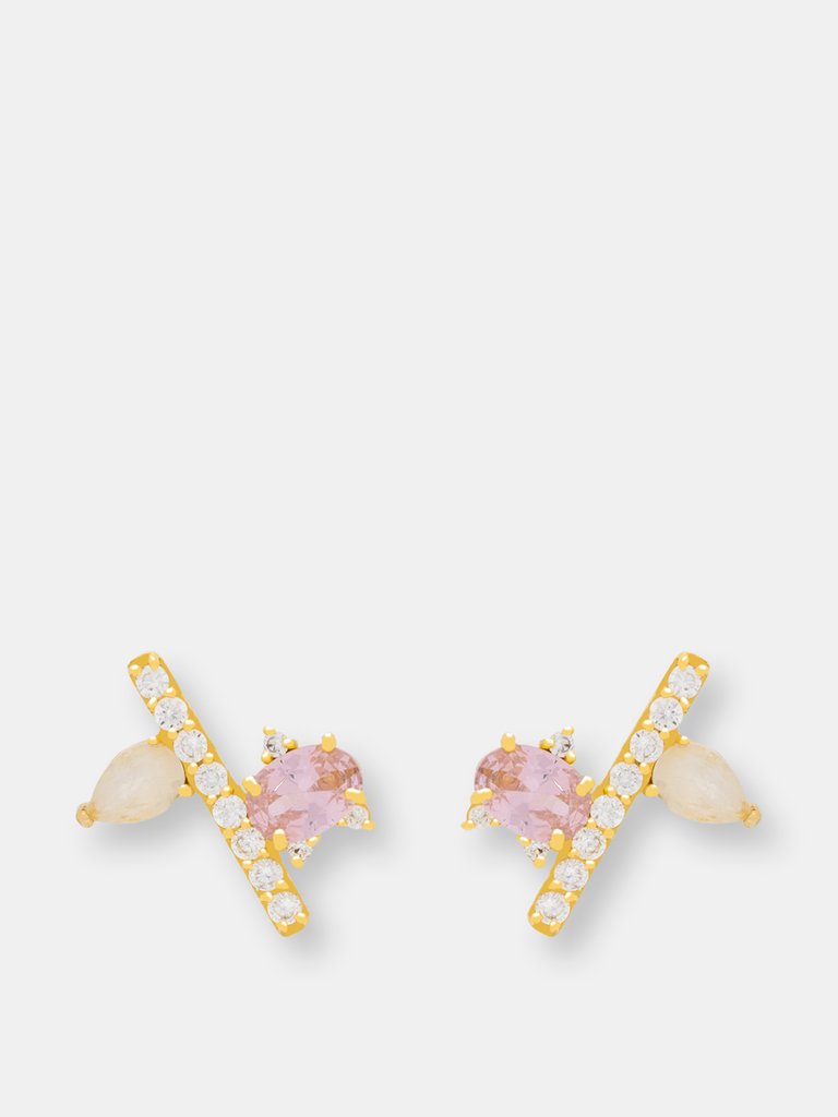 Pendientes Shera Rosa - Pink/White