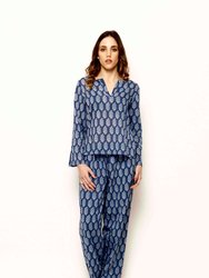 Josie Pajama Top - Indigo