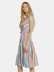 Multi Stripe Tiered Dress