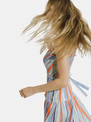 Multi Stripe Tiered Dress