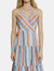 Multi Stripe Tiered Dress