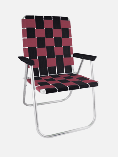 Lawn Chair USA Black & Burgundy Classic Chair product