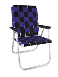 Black & Purple Classic Lawn Chair