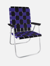 Black & Purple Classic Lawn Chair - Black/Purple