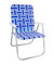 Blue And White Stripe Classic Lawn Chair