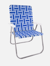 Blue and White Stripe Magnum Chair - Blue And White