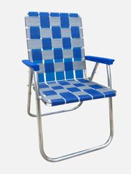 Blue & Silver Classic Chair - Blue/Silver