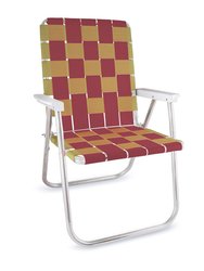 Burgundy & Gold Classic Chair