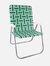 Green and White Stripe Magnum Chair - Green/White